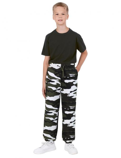 Трико детское спортивное ТОРНАДО RS тк.Футер 2-х нитка цв.Бело-Зеленый КМФ 3806