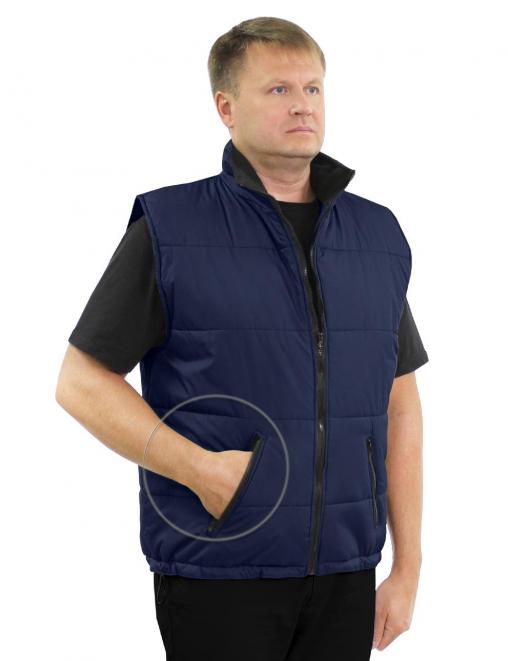 Жилет утеплённый БВР тк.Дюспа цв.Синий