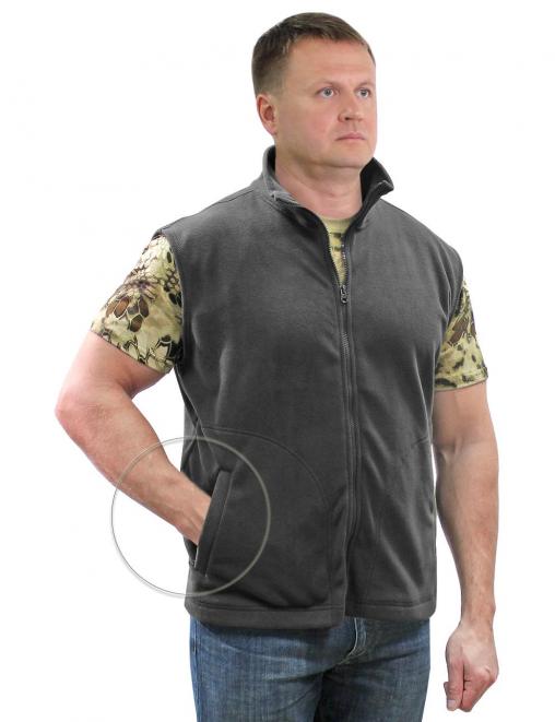 Жилет WORK тк.Флис цв.Серый
