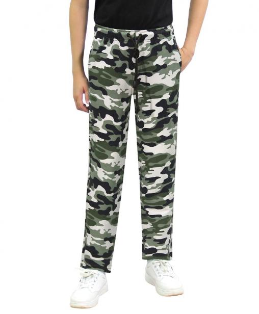 Брюки спортивные детские ЭКСТРИМ RS тк.Футер цв.Бело-зелёный КМФ 4465