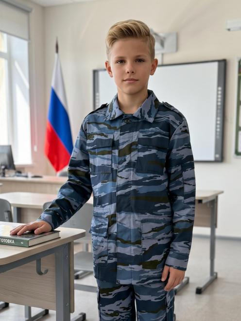 Костюм детский ВОЕННО-ПОЛЕВОЙ тк.Смесовая цв.Серый камыш