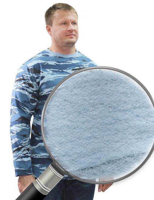 Толстовка тк.Футер 2-х нитка с начёсом RS цв.Синий Камыш