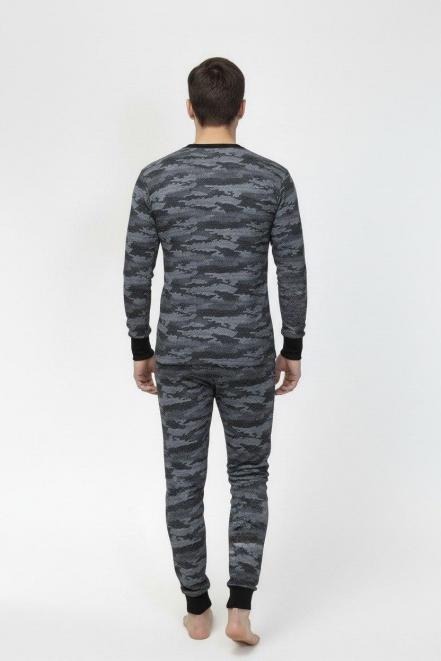 Белье нательное тк.Футер c начёсом  RS цв.BLUR тёмно-серый КМФ New