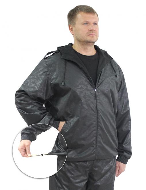 Костюм АЛЬФА-DEMI тк.Дюспа цв.Черный КМФ