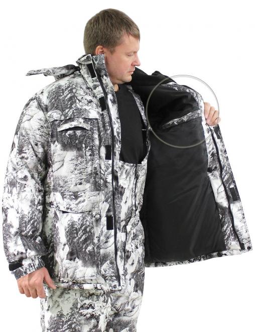 Костюм зимний ФОРЕСТ тк.Алова цв.Белый Лес 2