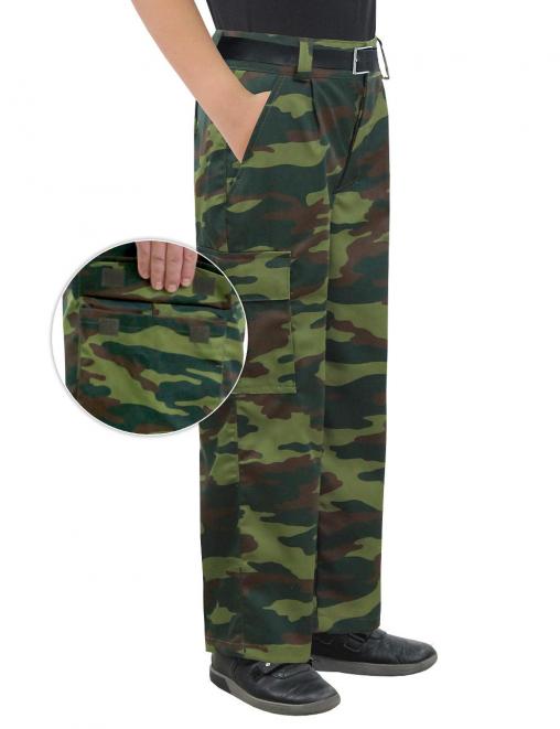 Брюки детские ВОЕННО-ПОЛЕВЫЕ цв.Флора