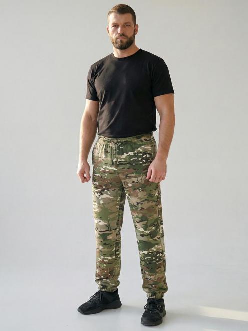 Трико мужское ТОРНАДО тк.Футер цв.Мультикам