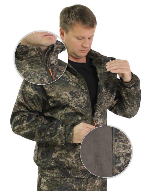 Костюм ДЕМИСЕЗОННЫЙ ГОРИЗОНТ тк.Полифлис цв.Blur 1125-2