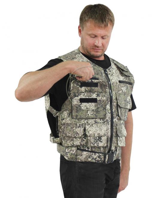 Жилет ОХОТА тк.Смесовая цв.BLUR 2267