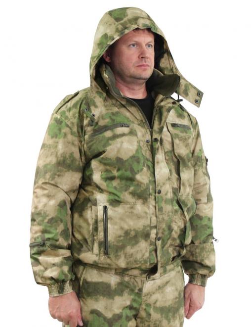 Костюм зимний БВР тк.Дюспа микро рип стоп цв. Атак Зелёный