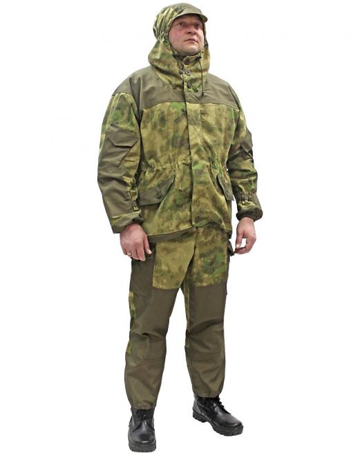 Костюм ГОРКА NEW тк.Рип-стоп цв.Мох/Атак зелёный с накладками