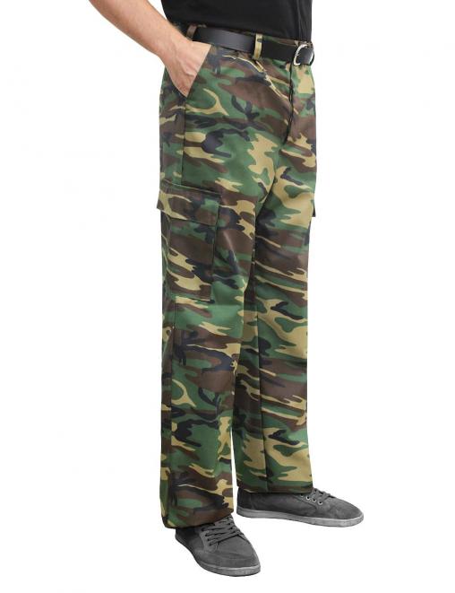 Брюки ВОЕННО-ПОЛЕВЫЕ тк.Смесовая цв.Зеленый КМФ