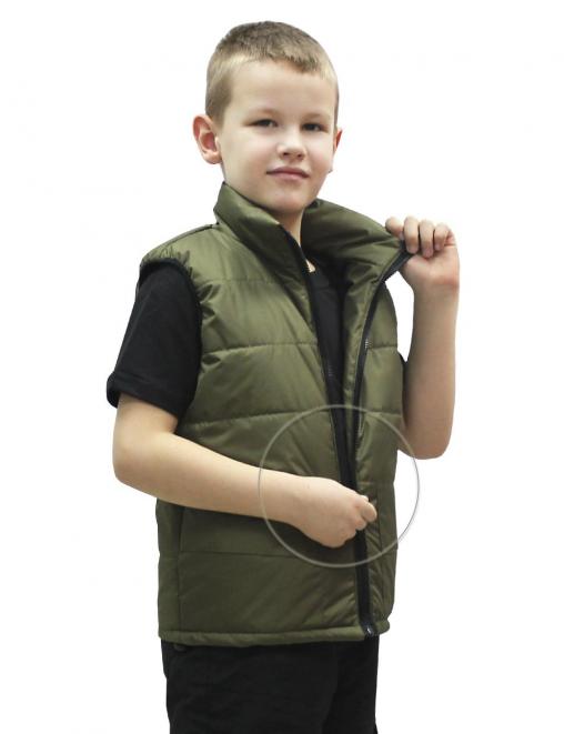 Жилет детский утеплённый RS цв.Олива
