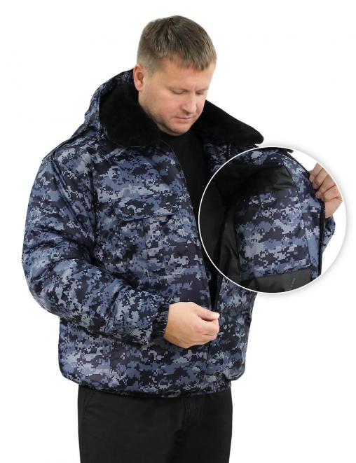 Куртка ПОЛИГОН тк.Оксфорд цв.Цифра Синяя