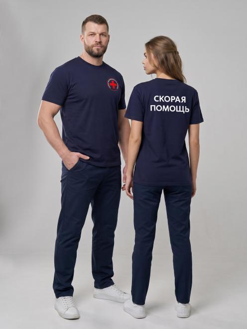 Футболка СКОРАЯ ПОМОЩЬ цв.Синий