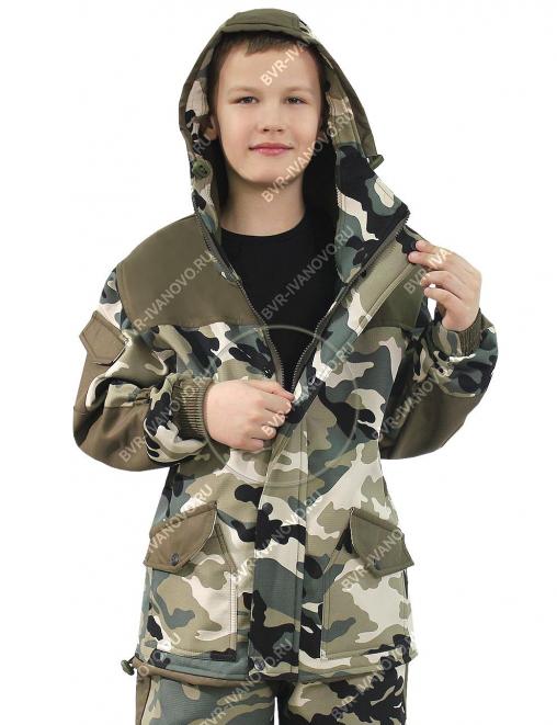 Костюм детский ГОРКА-Demi RS тк.Polarfleece рип-стоп цв.Зелёный КМФ Костюм детский ГОРКА-Demi RS тк.Polarfleece рип-стоп цв.Зелёный КМФ