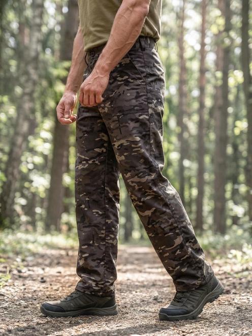 Брюки РАБОЧИЕ цв.Мультикам коричневый
