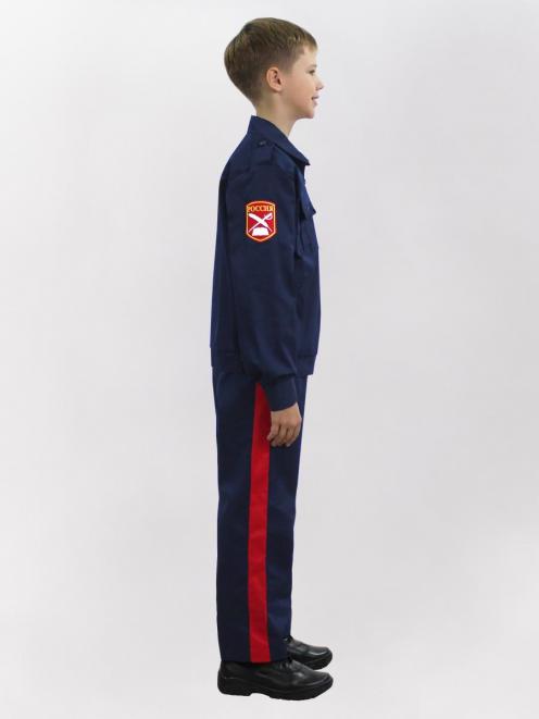 Костюм КАДЕТ-СТАРШЕКЛАССНИК тк.Смесовая Балтекс цв.Синий