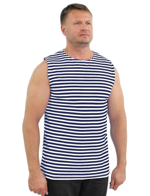 Майка-тельняшка ГОСТ ш/пл Чернильно-синяя полоса