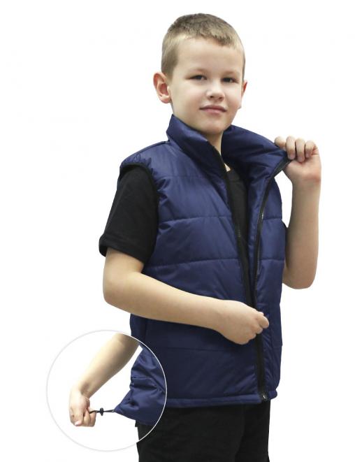 Жилет детский утеплённый RS цв.Синий