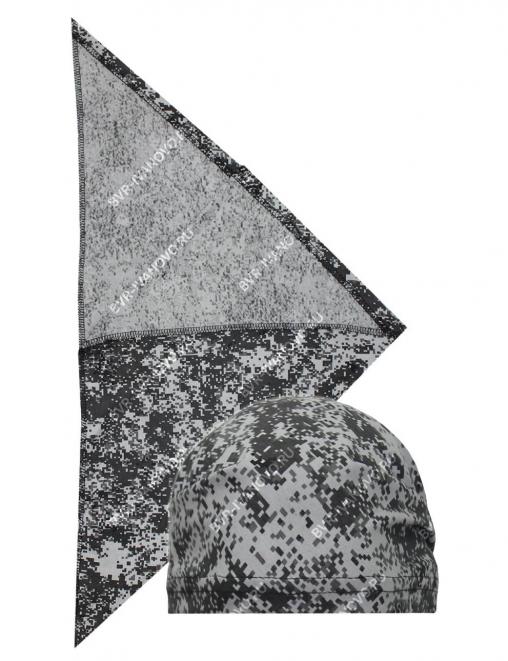 Косынка цв.Цифра серая