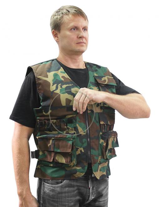 Жилет УНИВЕРСАЛЬНЫЙ RS тк.Рип-стоп цв.Зеленый КМФ