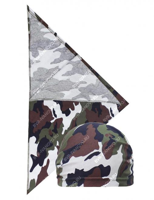 Косынка RS цв.Бело-зелёный КМФ 3978