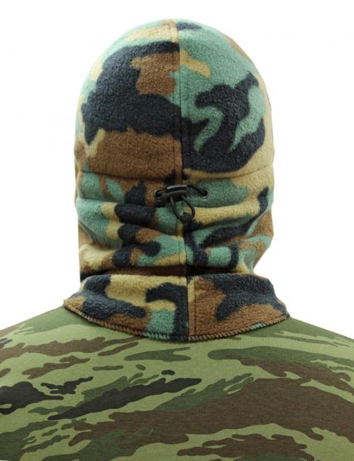 Шапка-маска БУРАН тк Флис цв.Зеленый КМФ