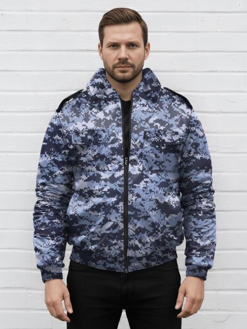 Ветровка ОХРАНА тк.Оксфорд цв.Цифра Синяя