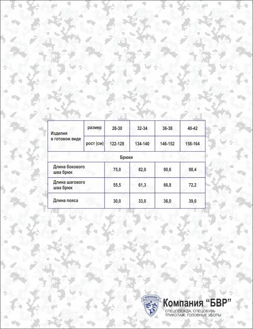 Брюки ПАТРИОТ RS тк.Смесовая цв.Чёрный