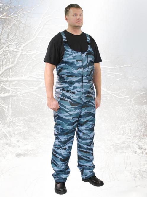 Полукомбинезон утеплённый тк.Оксфорд цв.Серый Камыш