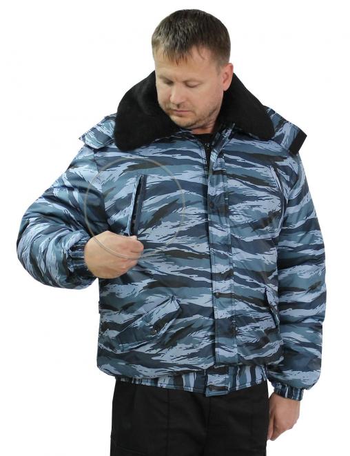 Куртка ОХРАННИК тк.Оксфорд цв.Серый Камыш