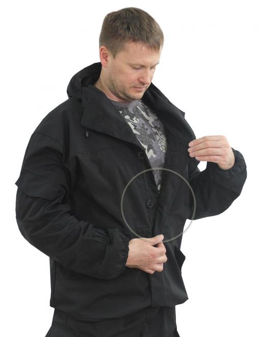 Костюм ГОРКА NEW  RS тк.Рип-стоп цв.Чёрный