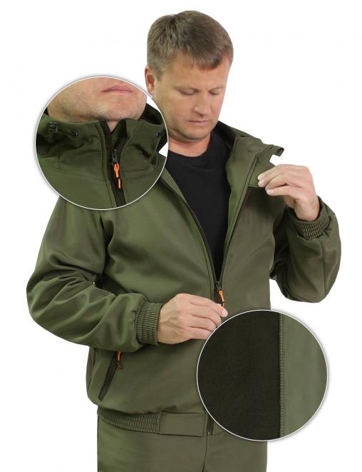 Костюм ДЕМИСЕЗОННЫЙ ГОРИЗОНТ тк.Полифлис цв.Хаки