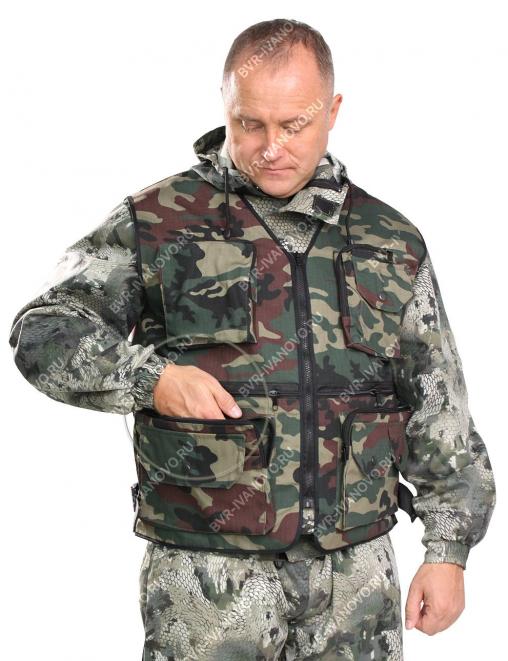 Жилет HUNTER RS тк.Рип-стоп цв.Зеленый КМФ