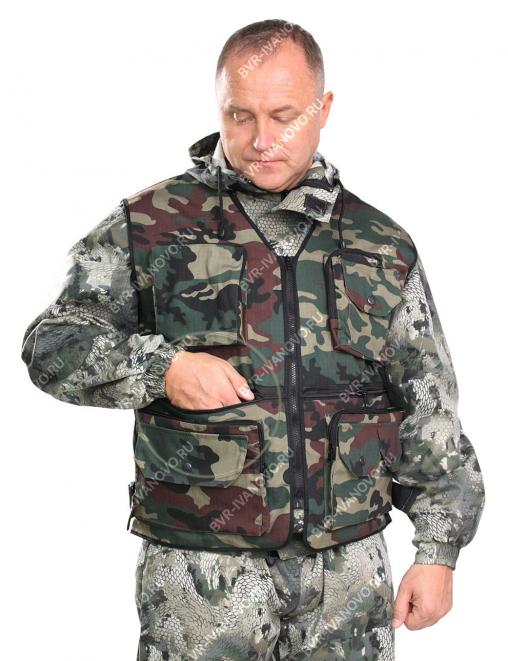 Жилет HUNTER RS тк.Рип-стоп цв.Зеленый КМФ