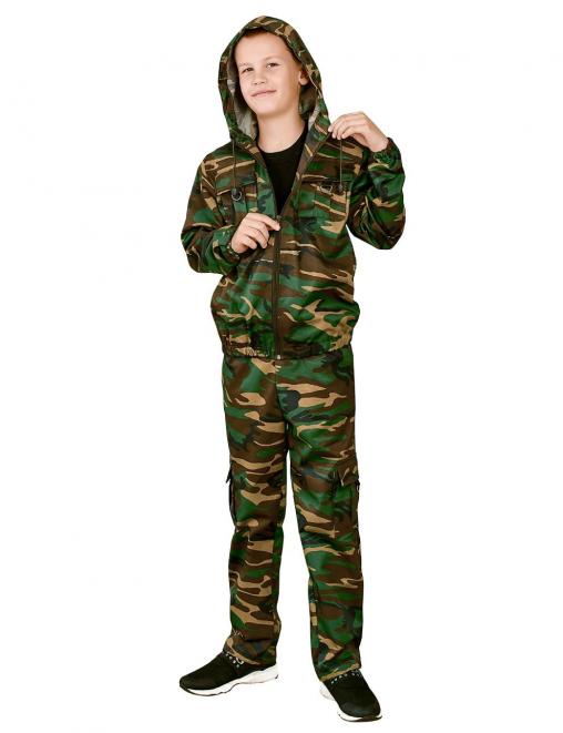 Костюм детский ЗАРНИЦА тк.Смесовая цв.Зеленый КМФ Костюм детский ЗАРНИЦА тк.Смесовая цв.Зеленый КМФ