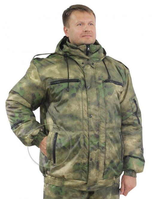 Костюм зимний БВР тк.Оксфорд цв.Атак Зелёный