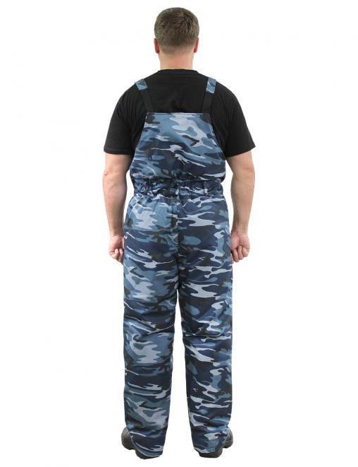 Полукомбинезон утеплённый тк.Смесовая цв.Серый КМФ