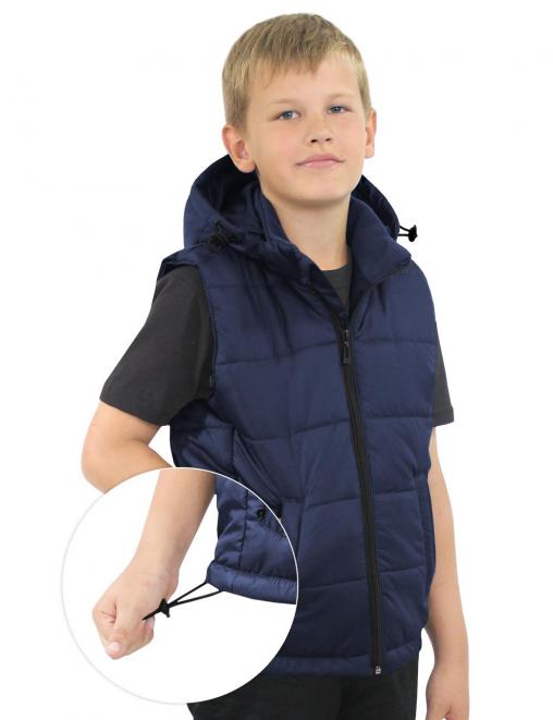 Жилет детский утеплённый СТАЛКЕР цв.Синий