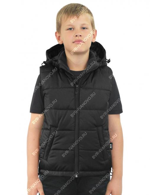 Жилет детский утеплённый СТАЛКЕР цв.Чёрный