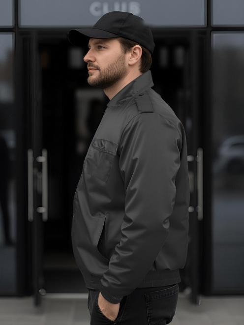 Ветровка ОХРАНА тк.Оксфорд цв.Чёрный 