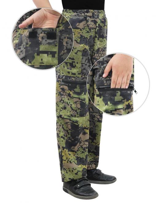 Брюки детские ЮНИОР RS тк.Смесовая цв.LOGO PIXEL