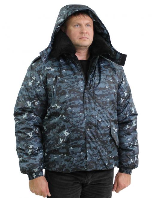 Куртка ОХРАННИК тк.Оксфорд цв.Цифра Синяя 