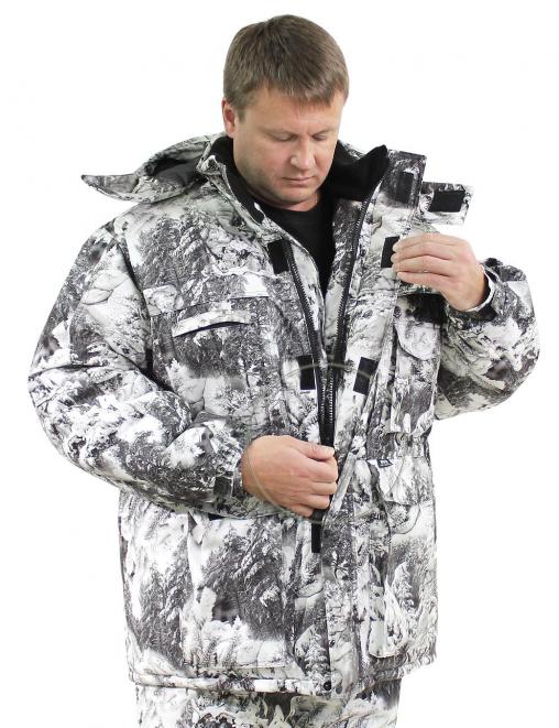 Костюм зимний ФОРЕСТ тк.Алова цв.Белый Лес 2