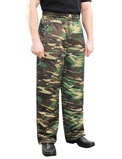 Брюки утеплённые ВИХРЬ тк.Смесовая цв.Зеленый КМФ