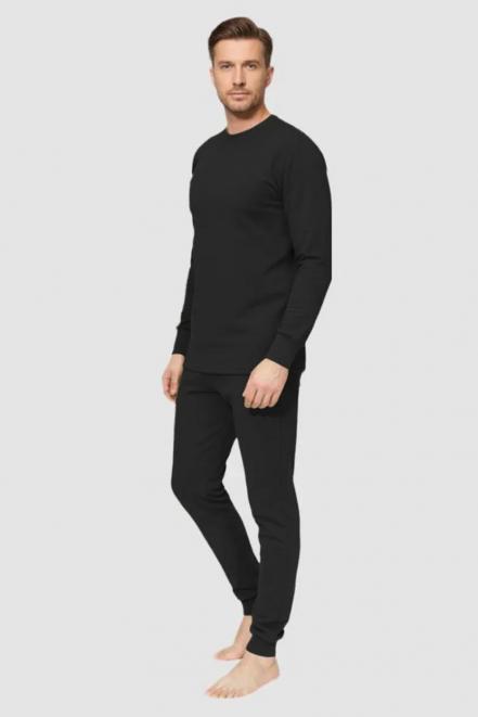 Белье нательное без начёса тк.Кулирка цв.Чёрный