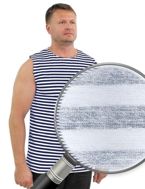 Майка-тельняшка ш/пл тк.Кулирка Синяя полоса