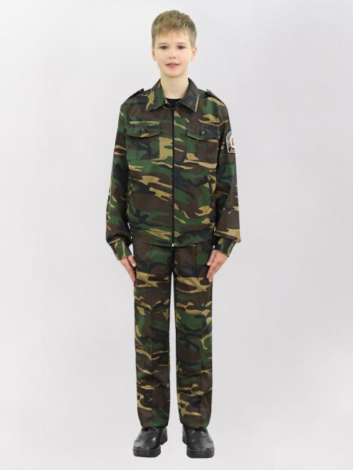 Костюм КАДЕТ-СТАРШЕКЛАССНИК тк.Смесовая цв.Зеленый КМФ