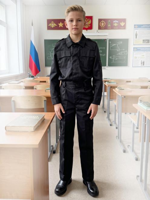 Костюм ПАТРИОТ детский RS тк.Смесовая цв.Чёрный